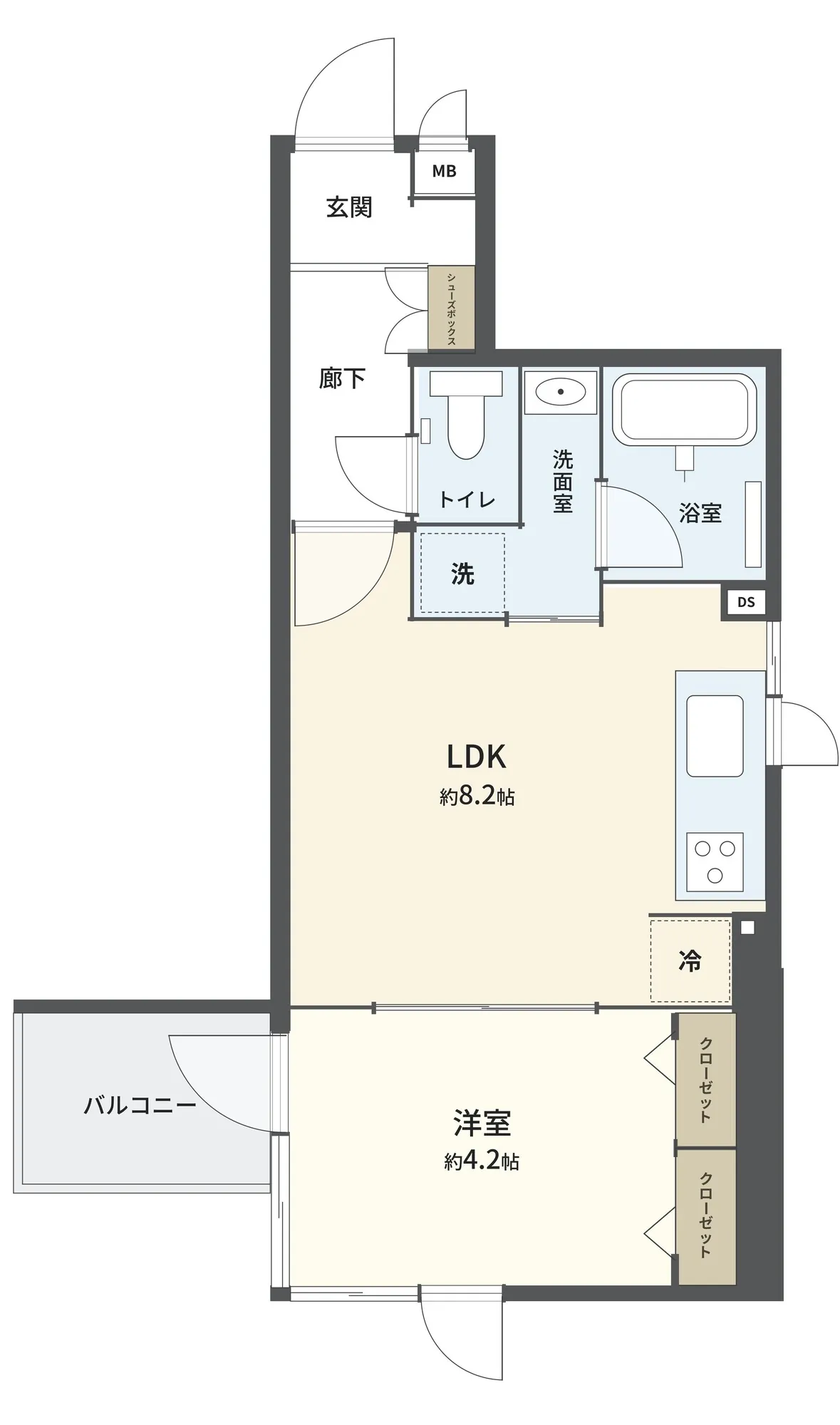 赤坂グリーンハイツ 間取り図